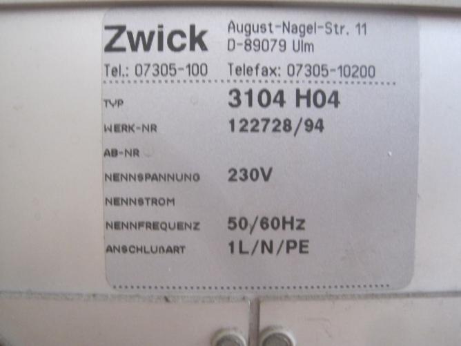 ZWICK MICROHARTE 3104 H04